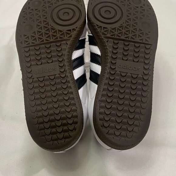 Adidas Samba Classic Leather Sneakers White Black Girls 4 - Picture 4 of 10